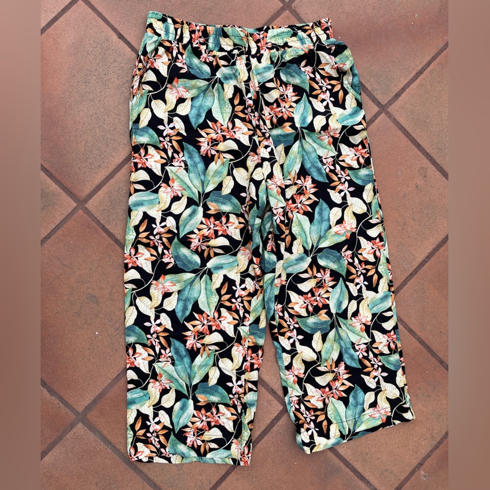 Panama Jack Multi Leaf Color Straight Pants LARGE